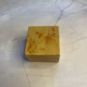 vintage wooden trinket box