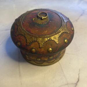 vintage wooden tobacco box