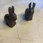 cast iron ornamental bunny