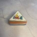 hand painted porcelain trinket/pill box