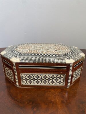 Mother-of-Pearl Inlay Box, Handmade Jewellery Box, Decorative Wooden Storage Box